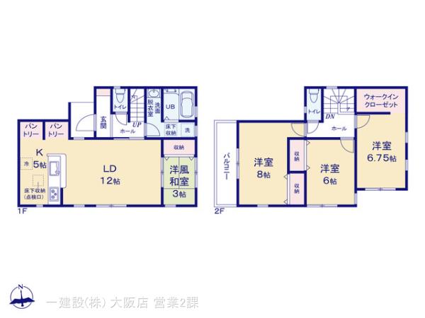 リーブルガーデン富田林市寺池台３期の見取り図