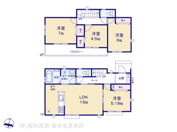ハートフルタウン厚木市鳶尾1丁目18番の見取り図