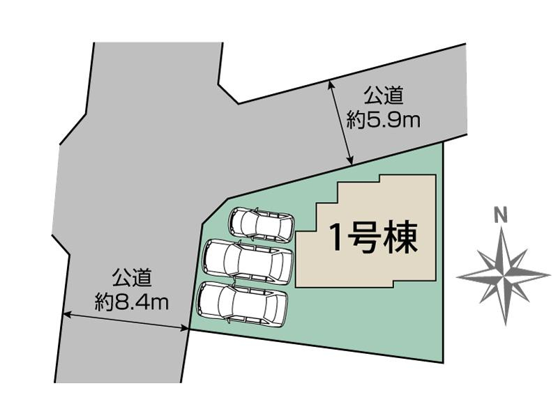 ブルーミングガーデン浜松市浜名区新原１棟の見取り図