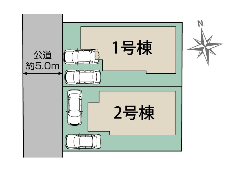 ブルーミングガーデン津島市中地町４丁目２棟の見取り図