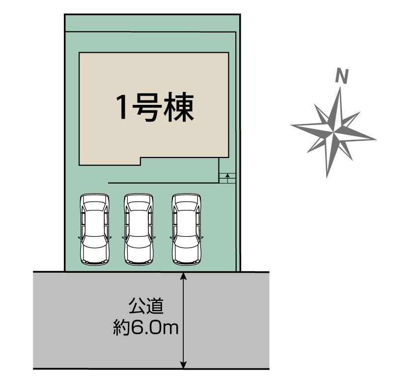 ブルーミングガーデン広島市安佐北区落合南４丁目２期１棟の見取り図