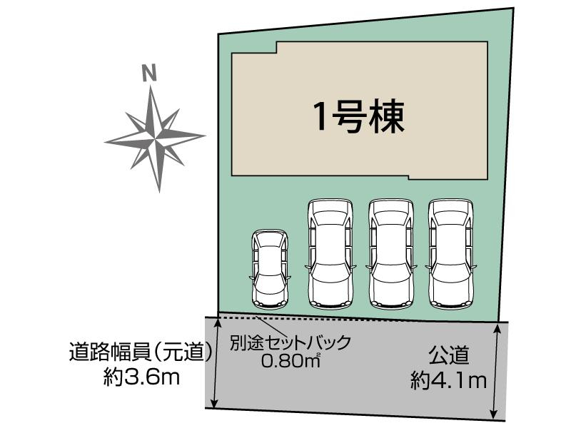 ブルーミングガーデン一宮市光明寺北道手１棟の見取り図