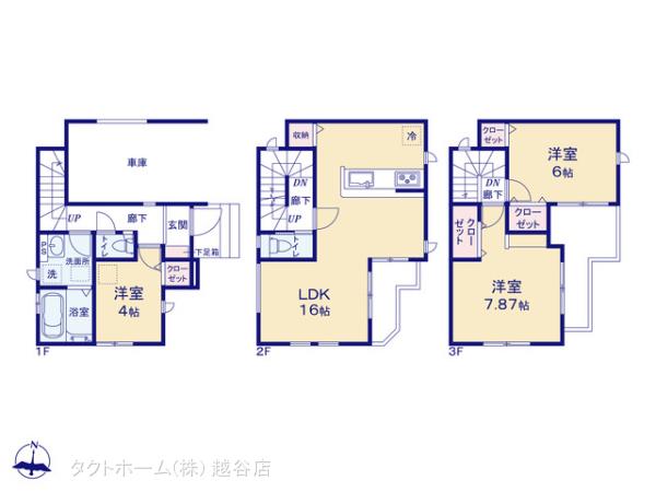 グラファーレ4248川口市芝１１期１棟の見取り図