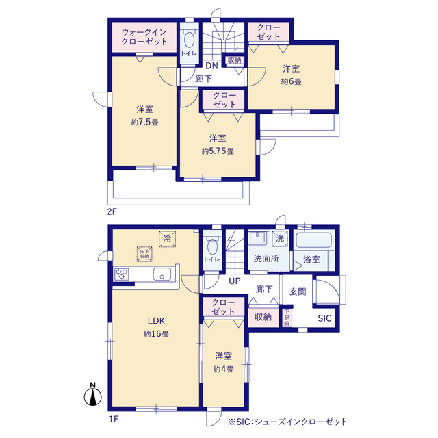 グラファーレ4255川越市宮元町４期１０棟の見取り図