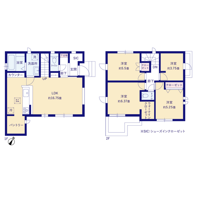 グラファーレ4267三芳町北永井７期１棟の見取り図