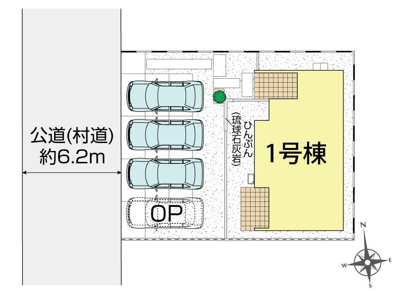 ブルーミングガーデン読谷村楚辺３期１棟の見取り図
