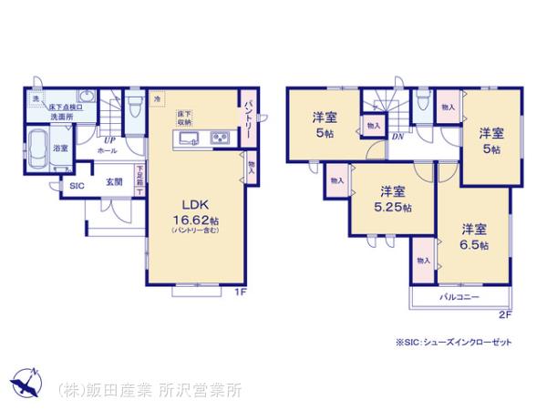 ハートフルタウン所沢狭山ヶ丘7期の見取り図