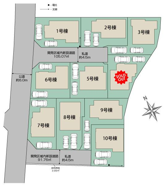 ブルーミングガーデン羽村市羽中２丁目１０棟の見取り図