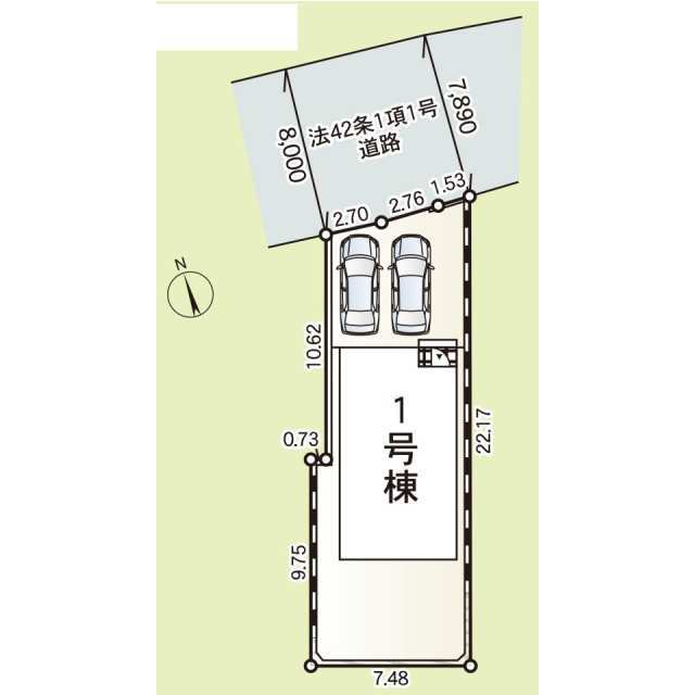 クレイドルガーデン茅ヶ崎市行谷 第1の見取り図