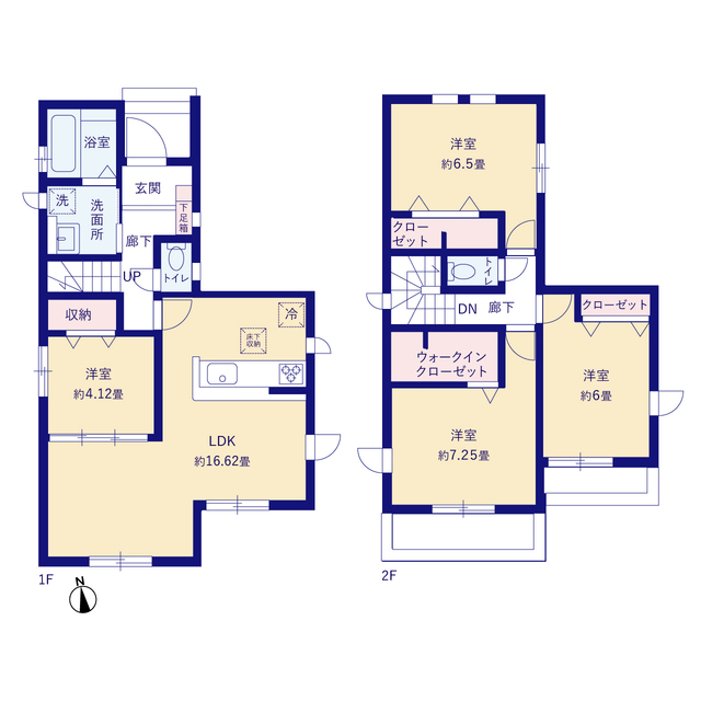 グラファーレ4241草加市谷塚２期２棟の見取り図