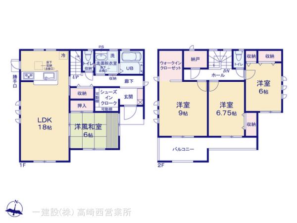 リーブルガーデン第５吉岡町漆原の見取り図