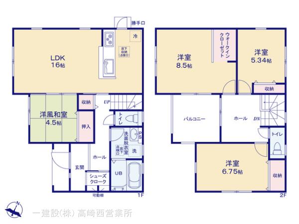 リーブルガーデン第２前橋山王の見取り図