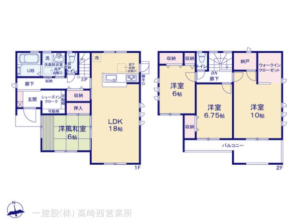 リーブルガーデン第３富岡富岡の見取り図