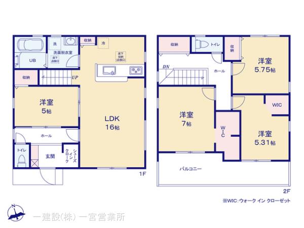 リーブルガーデン一宮市九品町第２の見取り図
