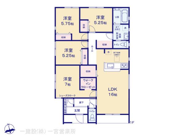 リーブルガーデン一宮市明地第４の見取り図