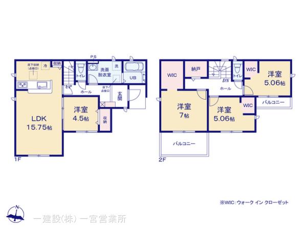 リーブルガーデン岐南町野中の見取り図
