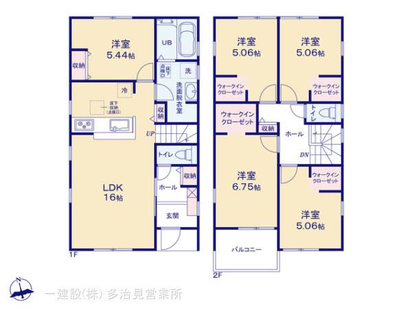 リーブルガーデン犬山市羽黒新田の見取り図