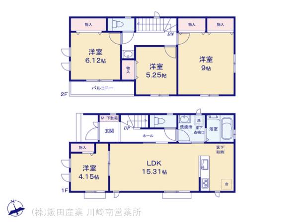 ハートフルタウン横浜市旭区鶴ヶ峰本町3丁目990番1の見取り図