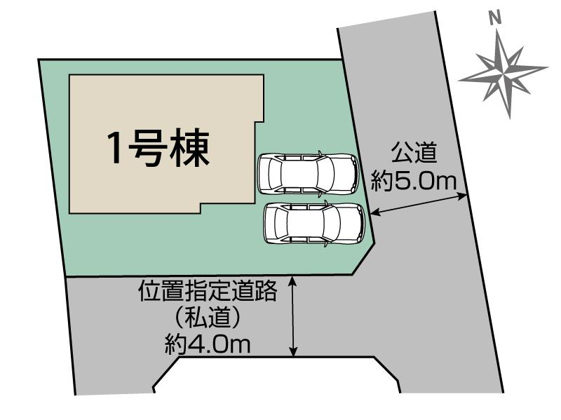 ブルーミングガーデン伊勢崎市波志江町１棟の見取り図