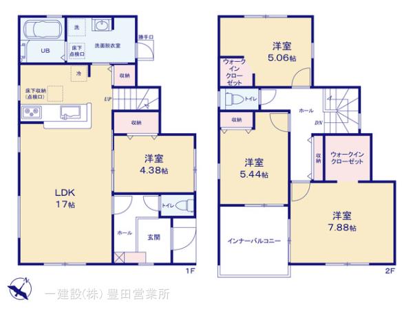 リーブルガーデン瀬戸市八幡台第４の見取り図