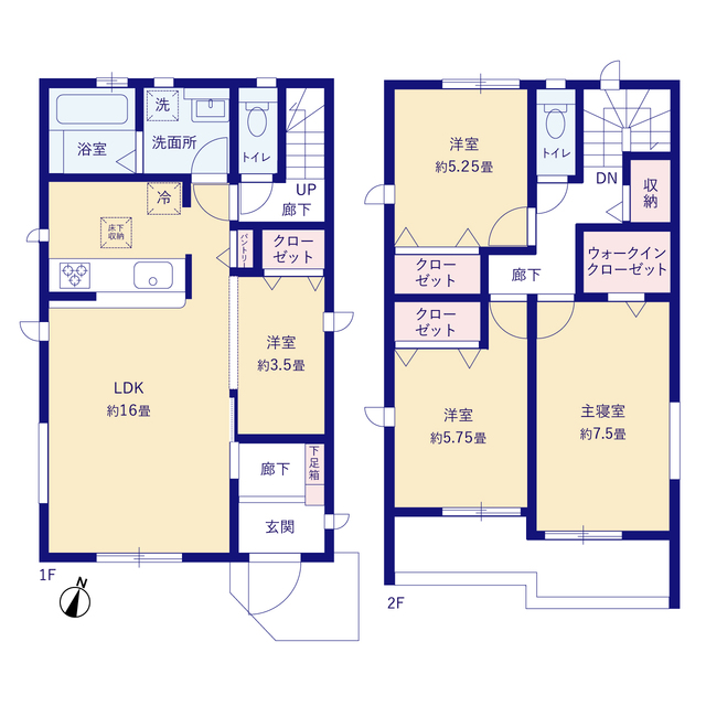 グラファーレ4237春日井市高蔵寺町３期１棟の見取り図