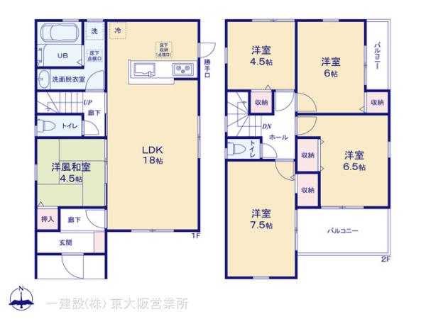 リーブルガーデン田原本町黒田３期の見取り図