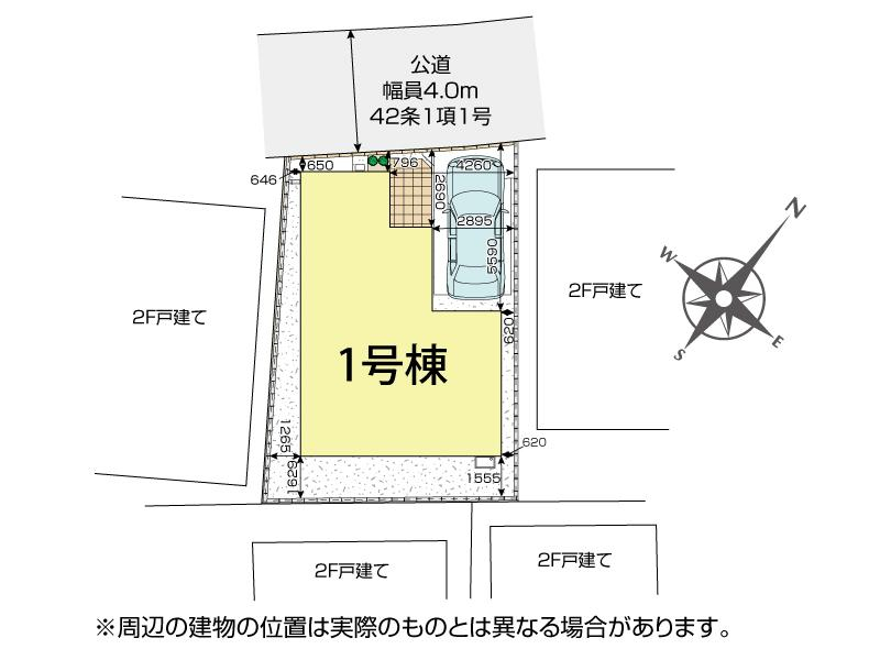 ブルーミングガーデン川越市藤間１棟の見取り図