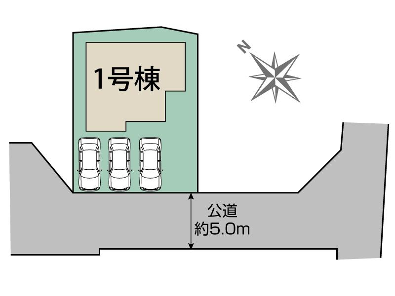 ブルーミングガーデン甲府市中小河原町１棟の見取り図