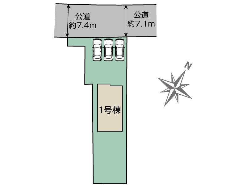 ブルーミングガーデン伊勢崎市宮子町１棟の見取り図