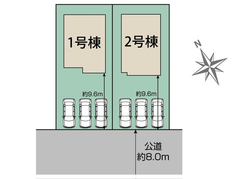 ブルーミングガーデン千歳市富丘４丁目２棟の見取り図
