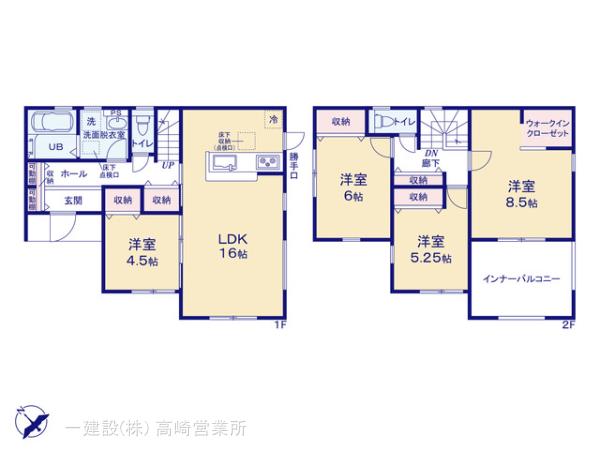 リーブルガーデン玉村町樋越第６の見取り図