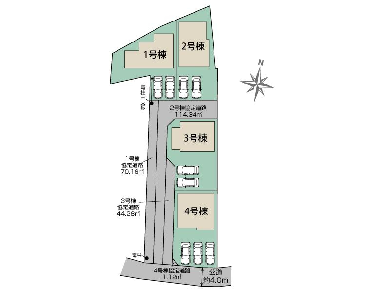 ブルーミングガーデン沼津市大岡４棟の見取り図
