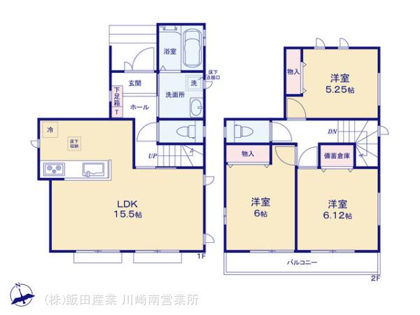 ハートフルタウン横浜市戸塚区汲沢町字細田1002番43の見取り図