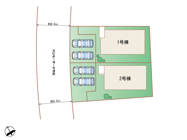 ハートフルタウン(東)小牧市久保一色6期の見取り図