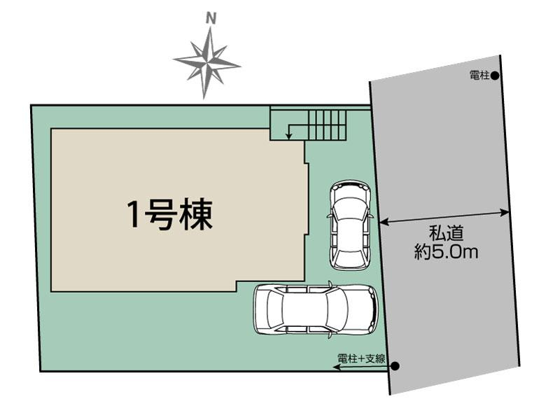 ブルーミングガーデン松戸市高塚新田３期１棟の見取り図