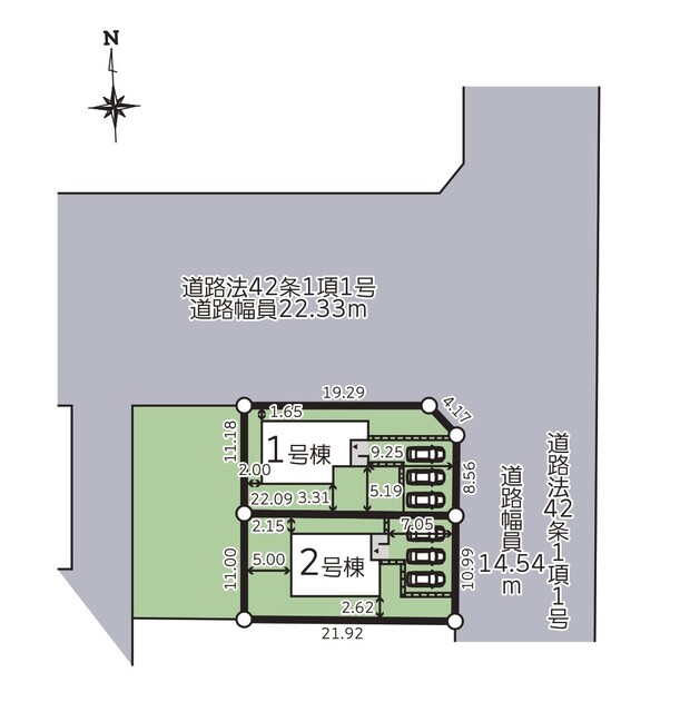 グラファーレ4251札幌市川北２期２棟の外観②