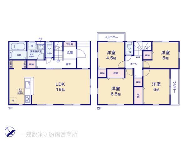 リーブルガーデン薬園台第３の見取り図