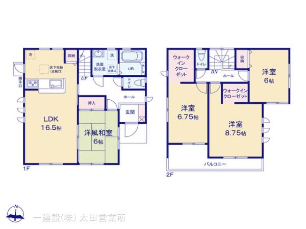 リーブルガーデン太田第７大原町の見取り図