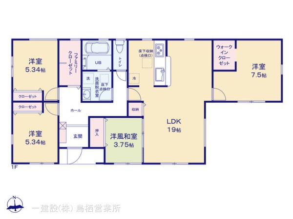 リーブルガーデン広川町川上の見取り図