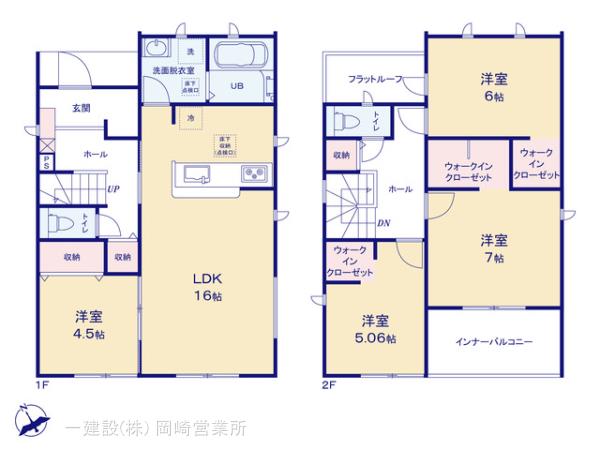リーブルガーデン西尾第６５一色町松木島の見取り図