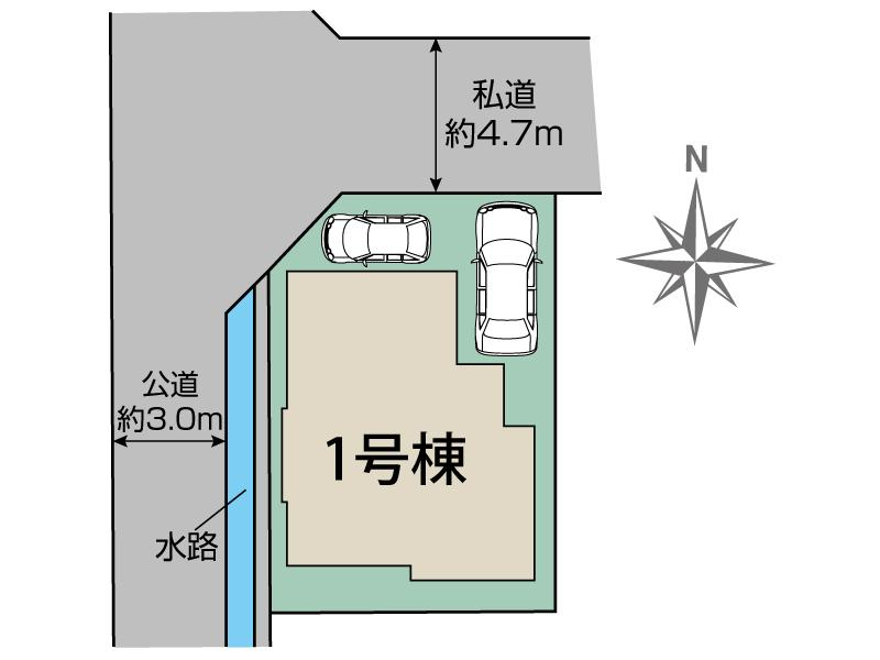 ブルーミングガーデン枚方市田口４丁目１棟の見取り図