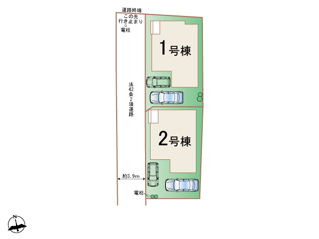 ハートフルタウン河原町駅1期の見取り図