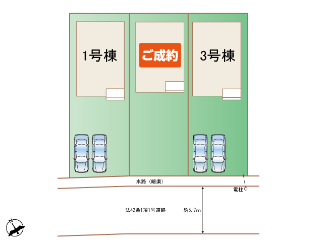 ハートフルタウン(明石)加西北条町古坂6丁目の見取り図