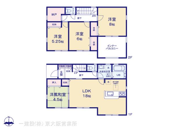 リーブルガーデン桜井市金屋８期の見取り図