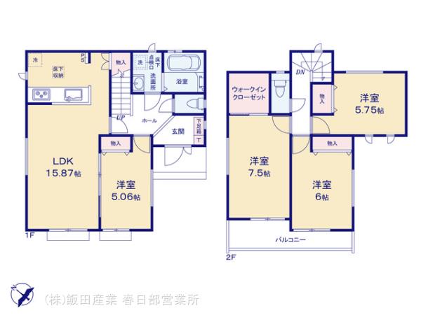 ハートフルタウン川口弥平Ⅰの見取り図