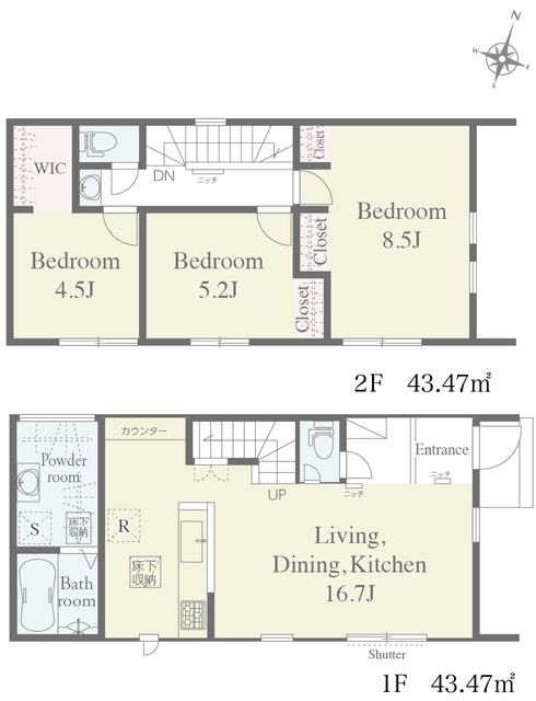 リナージュ木更津請西４丁目　第１期の見取り図