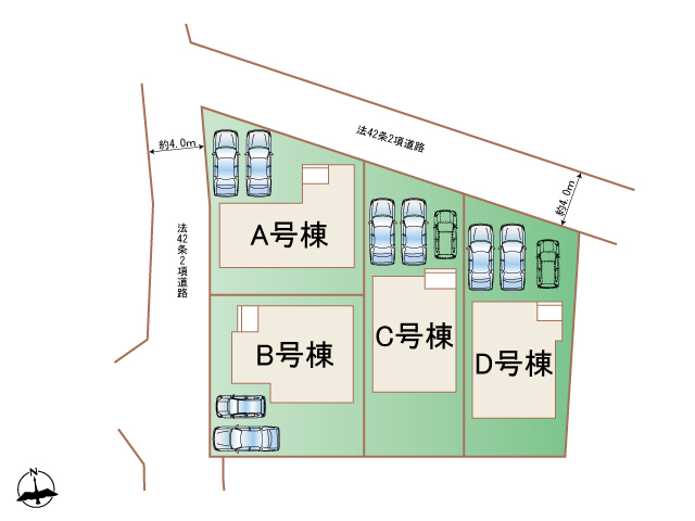 ハートフルタウン(明石)加古川野口町古大内の見取り図
