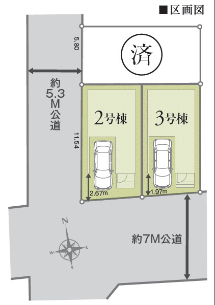リナージュ大田区西糀谷　第１期の見取り図