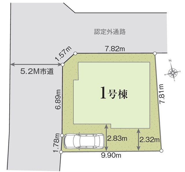リナージュ船橋飯山満町３丁目２４－１期の見取り図