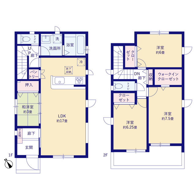 グラファーレ4258蓮田市馬込５期１棟の見取り図